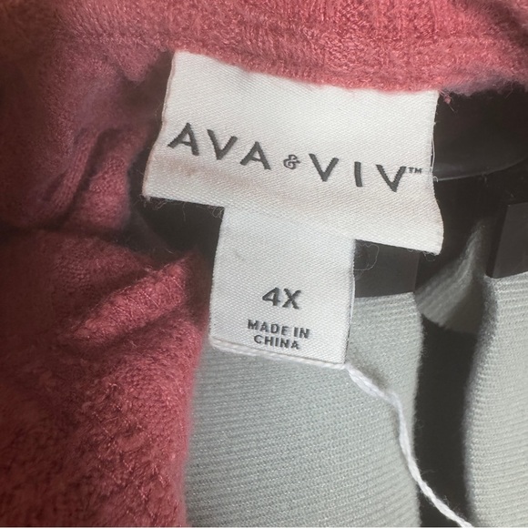 Ava & Viv Pink Flutter Sleeve Blouse - Picture 3 of 4